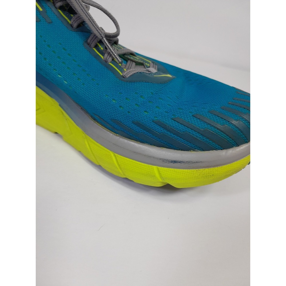 Hoka One One Clifton 5 Blue/Yellow Running Shoes Mens Size 11.5 - Picture 12 of 13